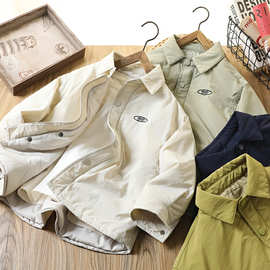 男童棉服外套2025秋冬新款儿童绗棉保暖上衣中大童加厚防风夹克潮