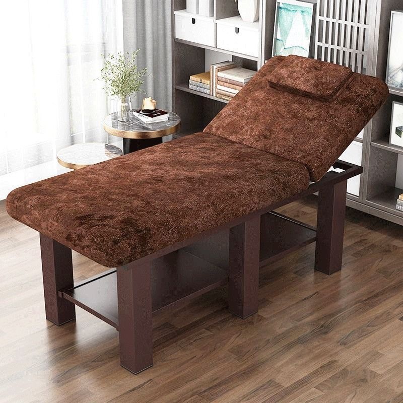 Массажный стол коричневый квадратный 180x60