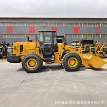 轮式挖掘装载机工程铲挖两用一体机液压四驱装载机农用抓草抓木机