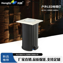 LED迷你地埋灯嵌入式七彩单色户外室外防水不锈钢埋地灯1W台阶灯