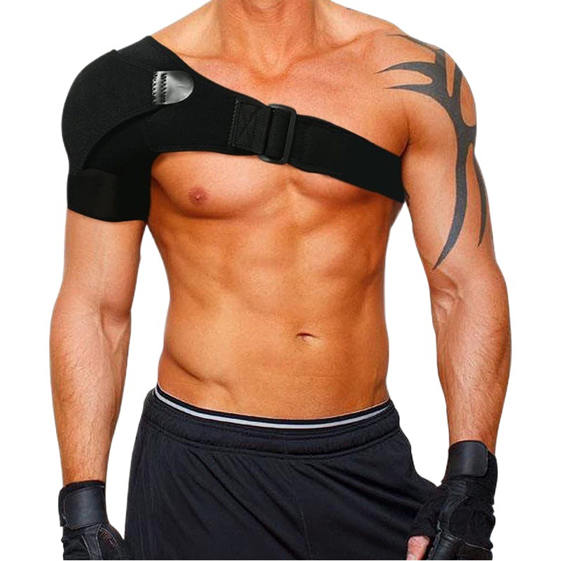 Amazon Men's and Women's Fitness Shoulder Strap Breathable and Pressurized Adjustable Shoulder Anti-strain Protector Sports Shoulder Protector