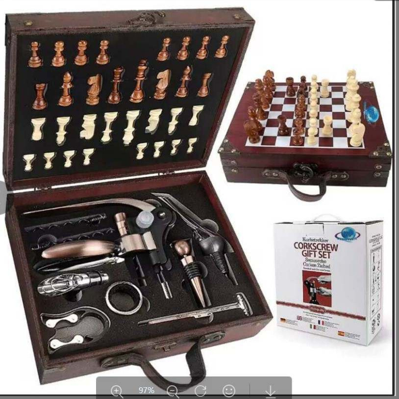 Venta caliente transfronteriza conejo cabeza botella abridor vino Vino conjunto caja de regalo traje de alta calidad botella de vino abridor