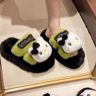 �ɐ�kitty�P��؈ëë��ЬŮ���⴩ 2024�ﶬ���¿�����������Ь