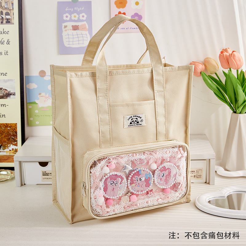 Bolsa de matrícula para estudiantes de primaria, linda bolsa para documentos, bolsa de almacenamiento de papelería para tareas para estudiantes, bolsa de recuperación de gran capacidad, engrosamiento