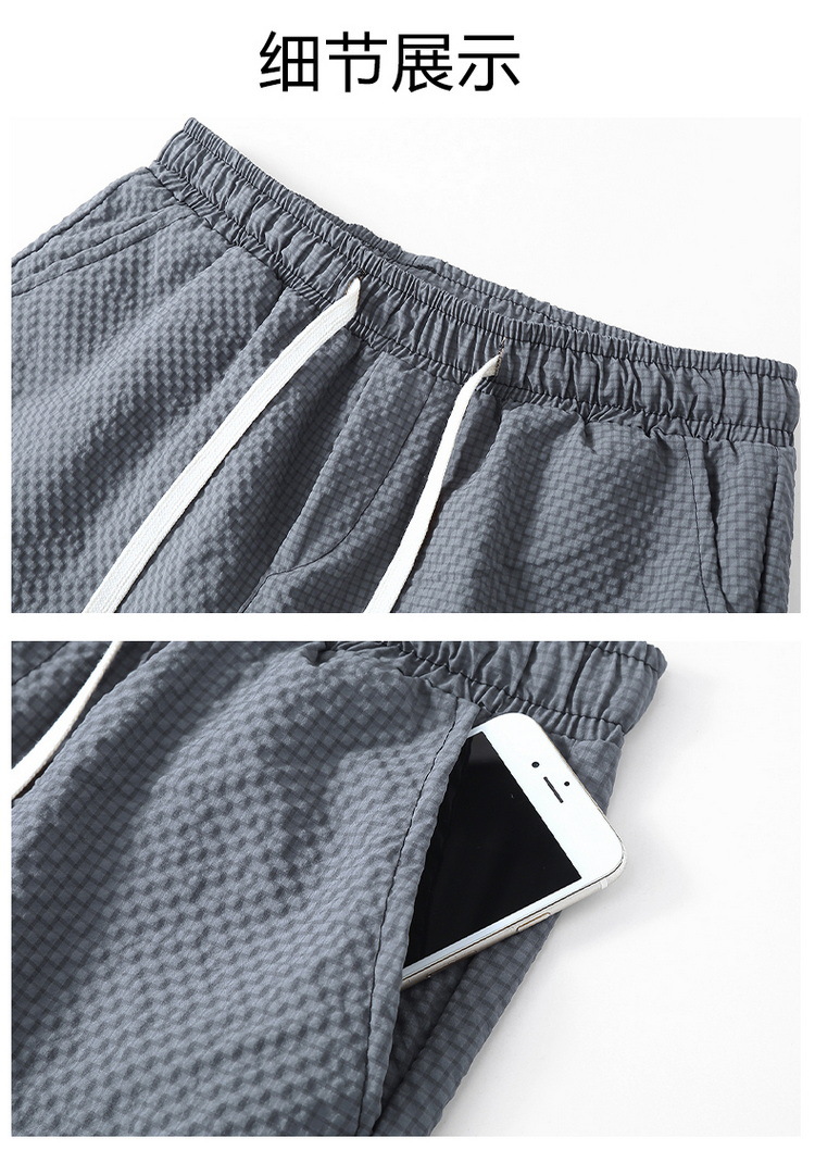 Men's Quick-dry Running Shorts With Pockets And Drawstring Waist_voghion.com