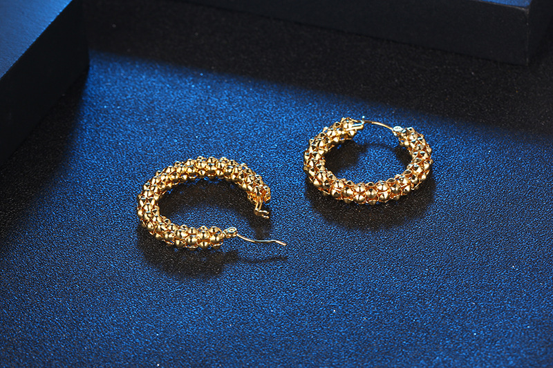 Vintage Style U Shape Titanium Steel Plating Earrings 1 Piece