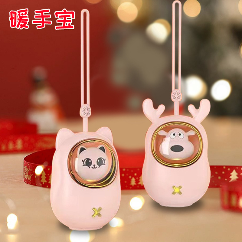 Nuevo calentador de manos lindo pequeño portátil de dibujos animados calentador de manos eléctrico USB recargable calentador de manos personalizado calentador de manos