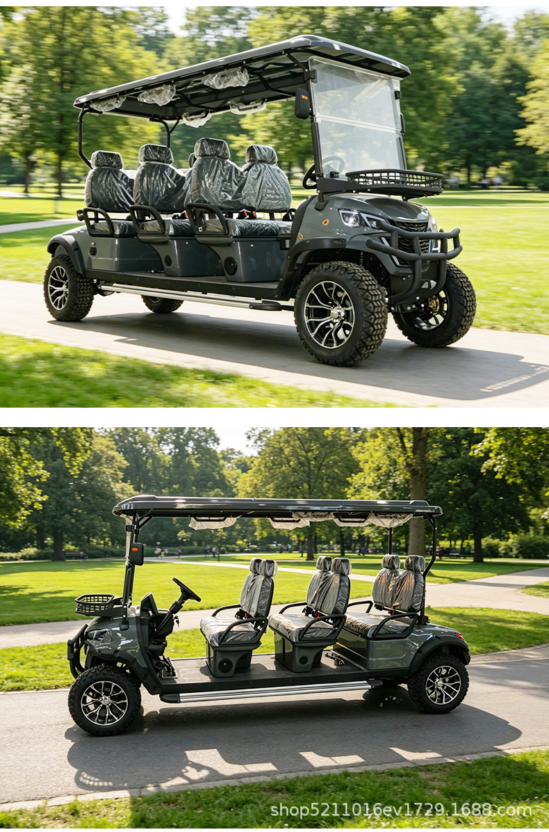 Electric golf cart, community property patrol vehicle, real estate viewing reception shuttle, four-wheel scenic area sightseeing vehicle