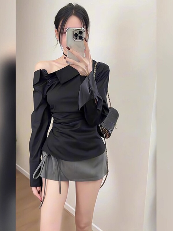 高级感御姐穿搭裙子套装2025新款秋季女装酷飒拽姐短裙两件套气质|undefined
