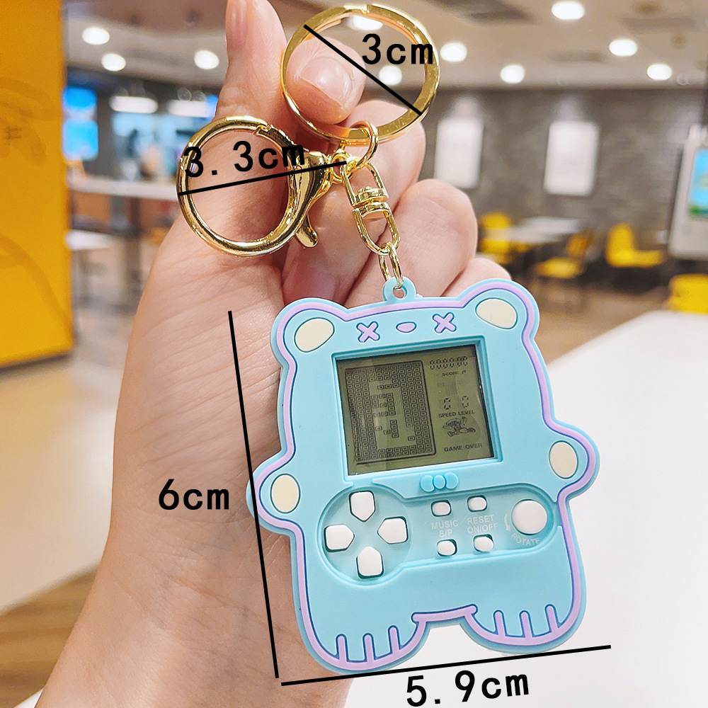 Game Console Pattern Cute Game Console Plastic Unisex Bag Pendant Keychain
