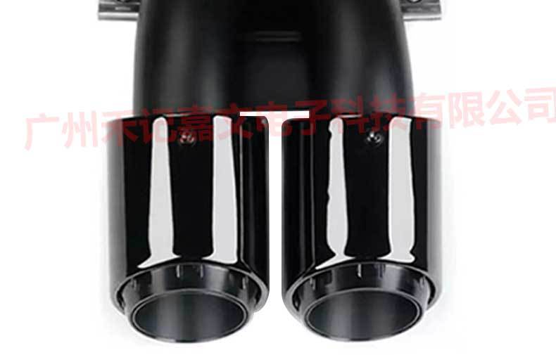 Suitable for Porsche 718 981Boxster Kaman Exhaust Pipe Modified Gts Double Three-Layer Black Tail Pipe