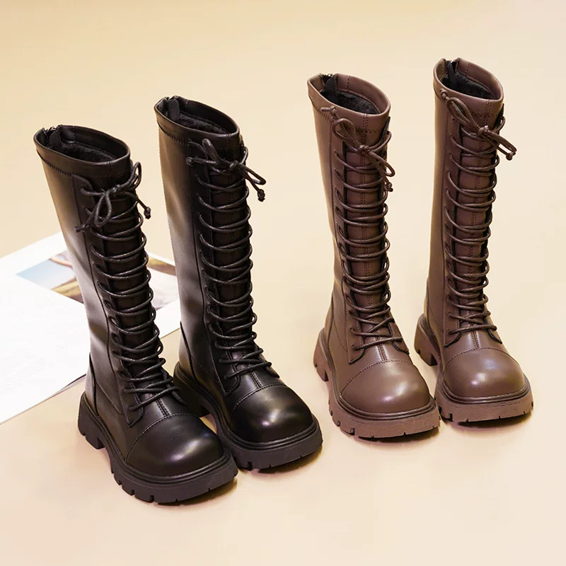 Martens, demi-season children's high boots, wholesale