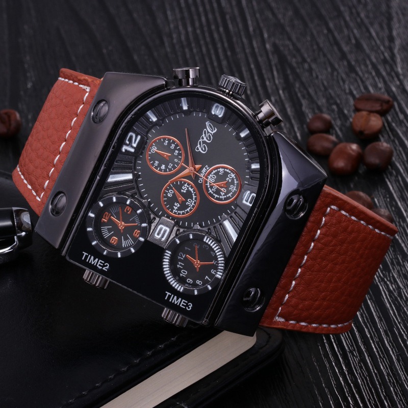 Fashion Geometric Buckle Quartz Men's Watches display picture 4