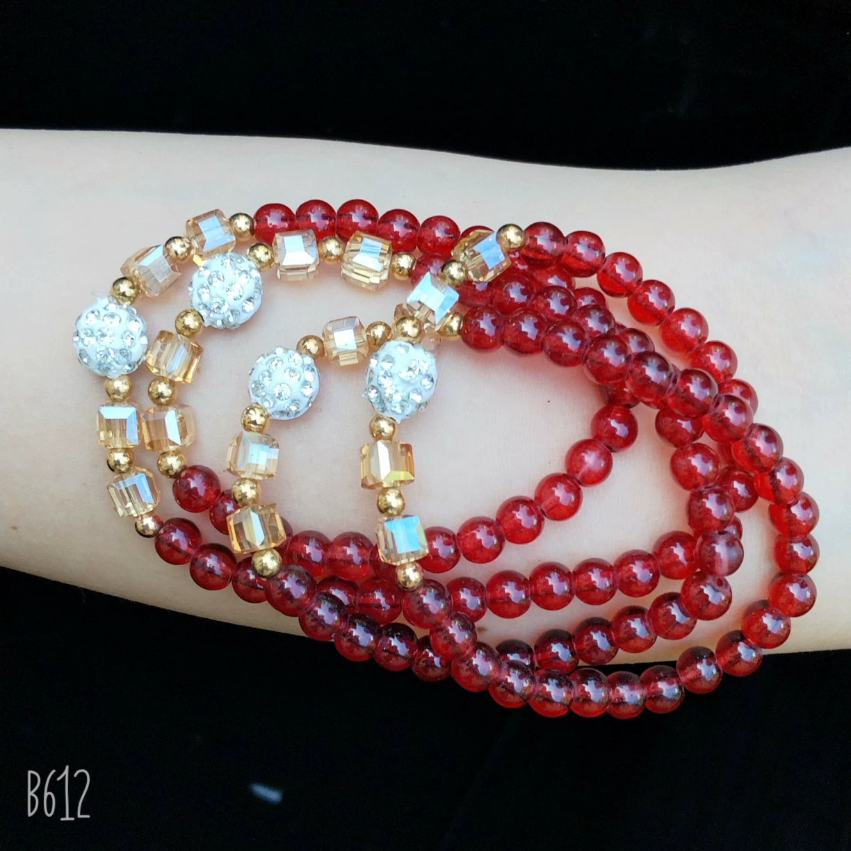 Woven Red Rope Bracelet, Miao/Tibetan Silver Alloy Charms, Ankle & Wrist, Multiple Styles