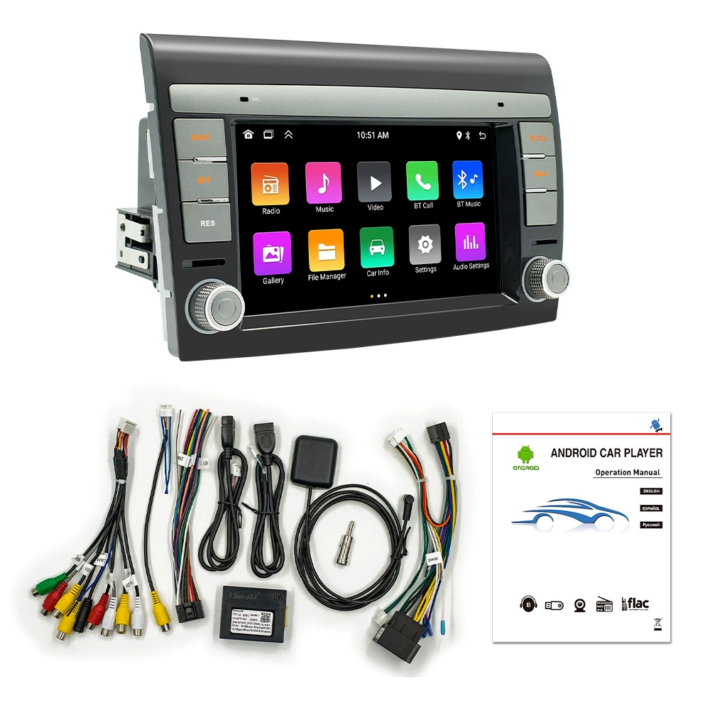 Подходит к Fiat Boyue 7-дюймовый центральный блок автомобиля Android GPS навигация Bluetooth плеер