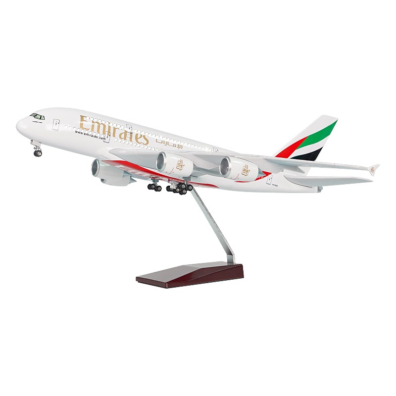 Emirates Scale 1:160 46cm A380 Emirates Modelo de avión de simulación ligera