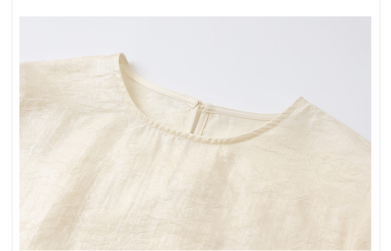 Áo sơ mi nữ dài tay phong cách Trung Hoa mới, đính cườm thêu tay, chất liệu rayon mỏng nhẹ N2071 — Màu hồng, Màu trắng be, Màu vàng nhạt chi tiết 42