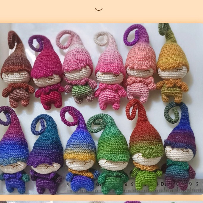Cross-border Shuge finished products Amazon Temu crochet forest elf desktop crochet doll ornaments wholesale