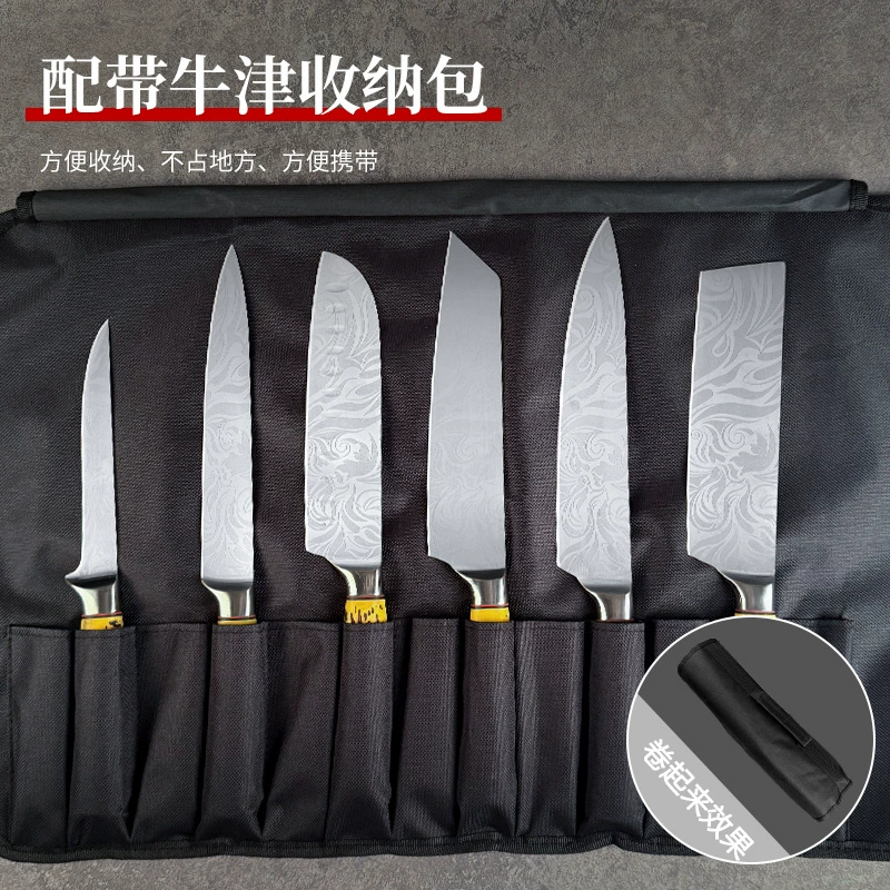 Иностранная торговля кросс-борд нож с дамасским рисунком из нержавеющей стали кухонный нож поварской нож мясной режущий нож японский кухонный нож
