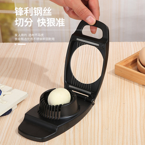 Cross-border aluminum alloy preserved egg slicer two-in-one egg splitter 304 stainless steel tangent household egg cutter