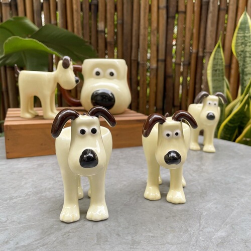 Personalized retro puppy, lamb, egg tray, ceramic tableware, egg cup, home cute ornaments, dolls, grocery store
