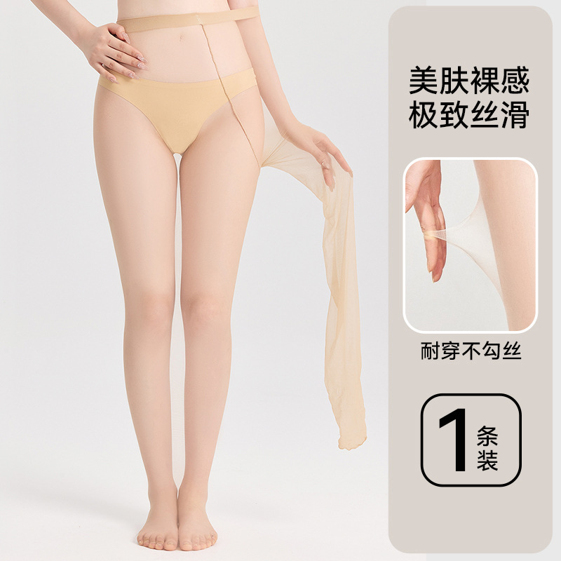 Medias para mujer, estilo fino de verano, transpirable, gordo MM, sin archivos, medias de gran tamaño, pantimedias de piel sin costuras anti-gancho, al por mayor