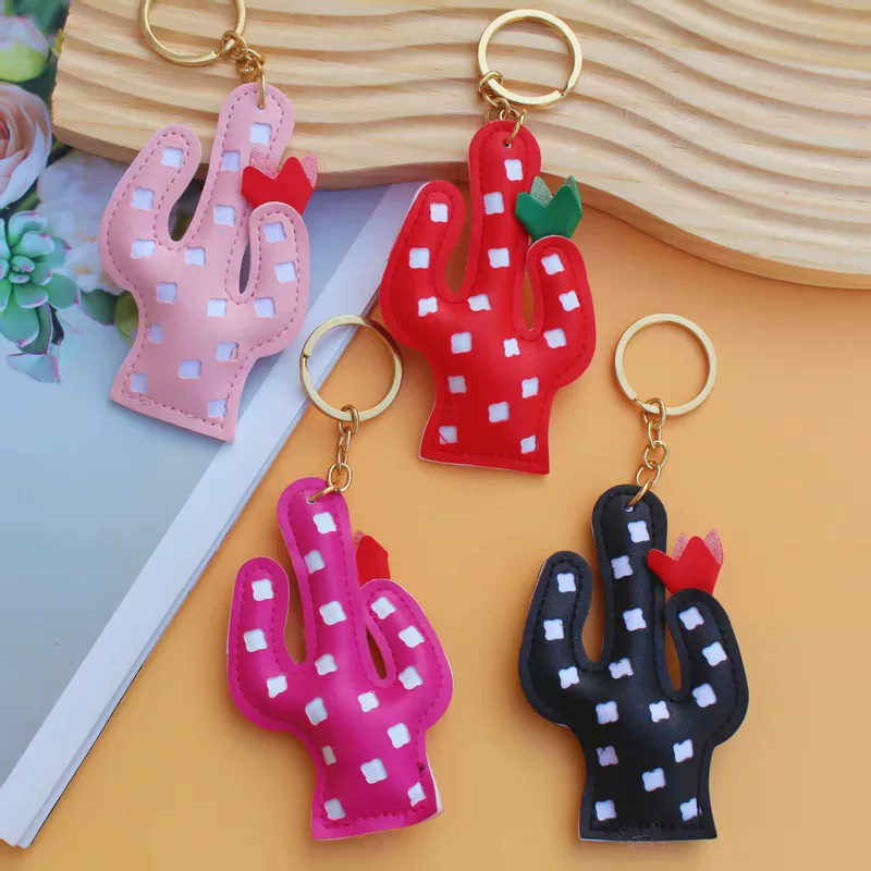 Cartoon polyurethane cute three dimensional pendant for keys, keychain, cactus