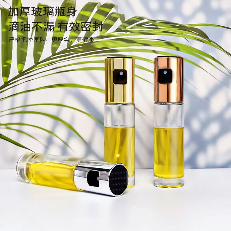 Cocina casera transparente de presión botella vacía de vidrio botella vacía de aceite de oliva botella vacía de vidrio botella vacía de una variedad de especificaciones