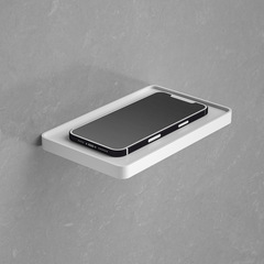 Toilet paper holder, wall-mounted, plastic, black, thickened, for restrooms, without drilling, for hotels