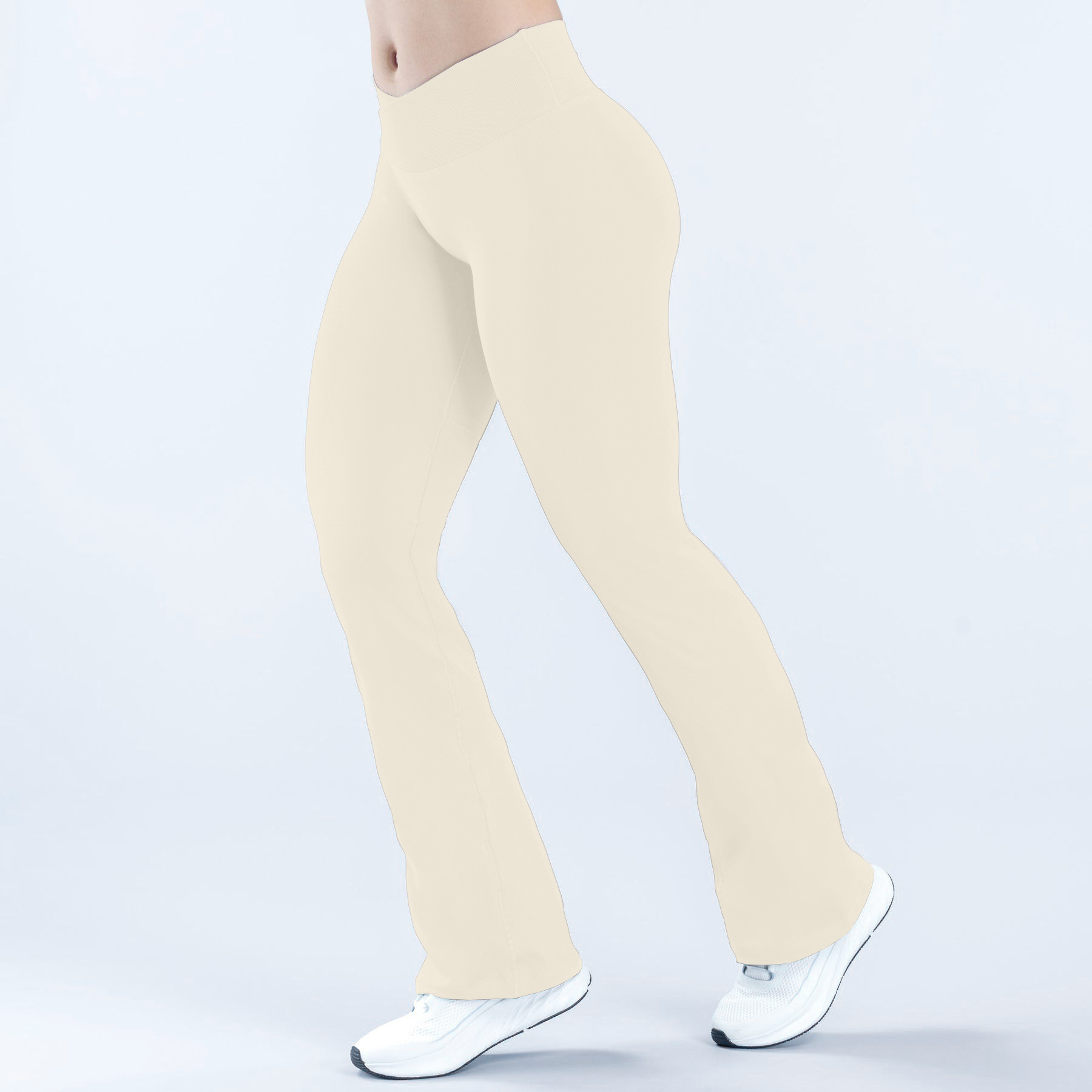 El cuerpo delgado y delgado, respirado y desnudo, pantalones de calzado de cintura alta y caderas, pantalones de calzado de calzado de calzado de calzado sin calzado. image 38