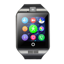 Q18 智能手表手机蓝牙插卡智能穿戴优美弧度时尚手表礼品厂家直销