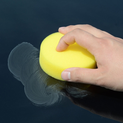 Waxing Sponge Car Wash Use Round Car Wax Maintenance Polish Care Small Round Sponge Automotive Supplies 12 Piece Set