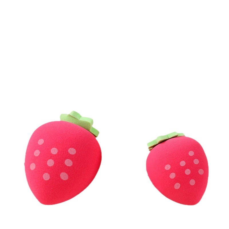 Fresas en stock, polvo de maquillaje de huevo, polvo de maquillaje de esponja, polvo de maquillaje de huevo
