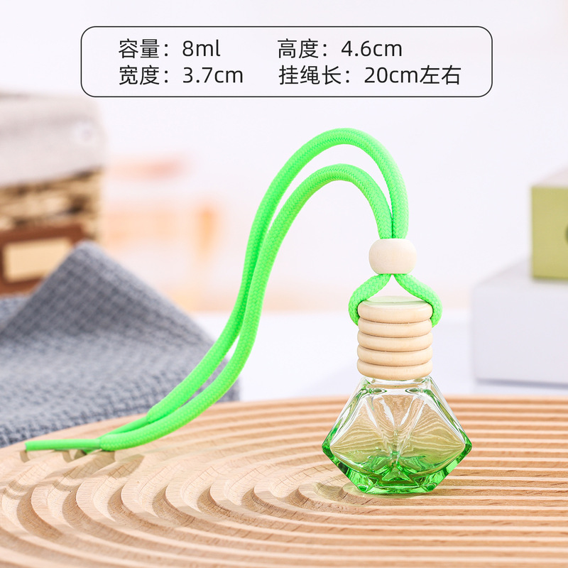 卸売りスポット車載香水瓶ストラップ8ml 10ml 15ml空香水アロマボトル自動車空気清浄剤|undefined
