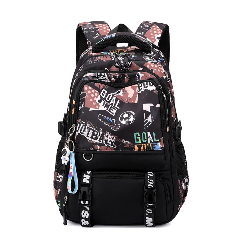 Fútbol marrón negro + colgante de astronauta