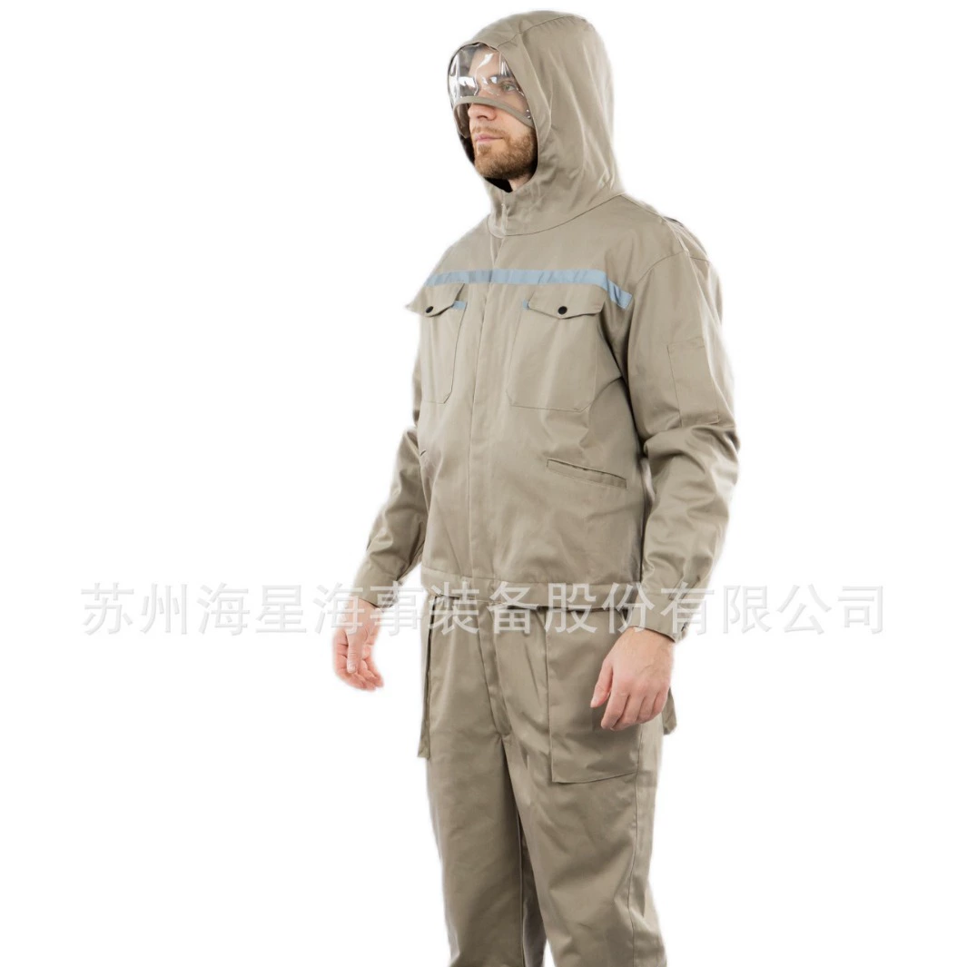 Прямые продажи с фабрики, одежда для рисования из морского хлопка HXF-14, износостойкая, водоотталкивающая, антистатическая, огнестойкая