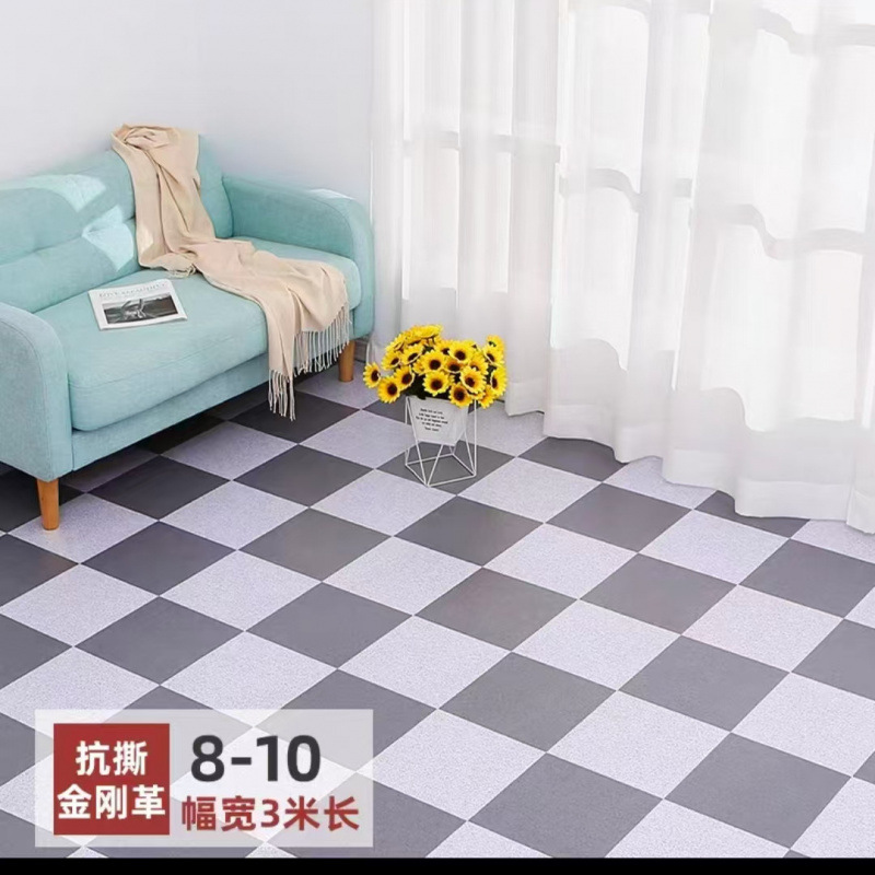 인기 있는 매우 두꺼운 회색 및 흰색 체크 무늬