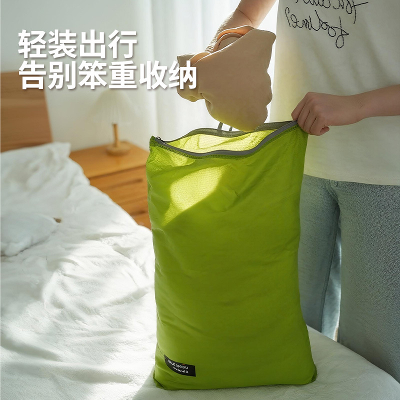 素朴时光涂硅防水大容量脏衣袋衣物旅行收纳袋出差行李箱分装袋子|undefined