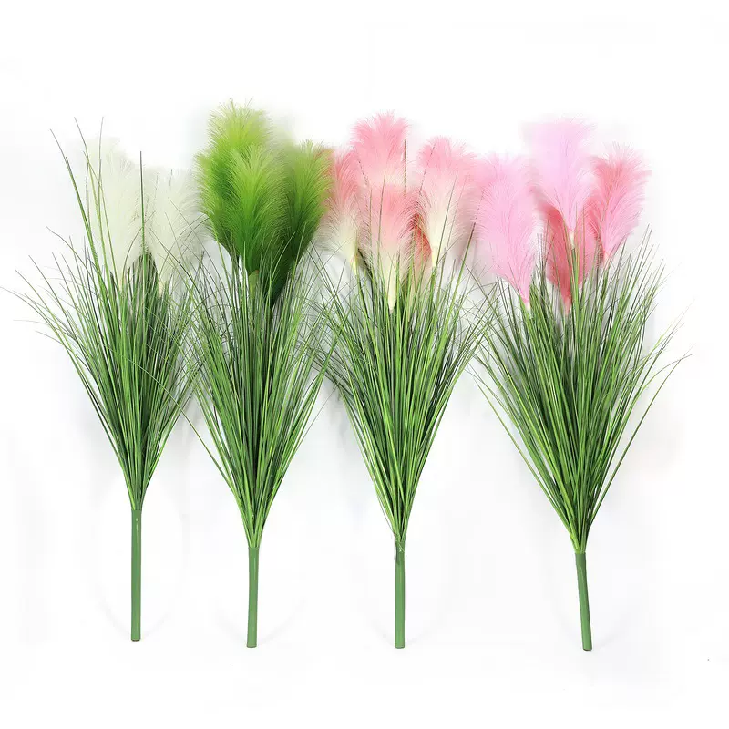 仿真芦苇 ins装饰 北欧风商业造景 洋葱草蒲苇草把束 仿真绿植