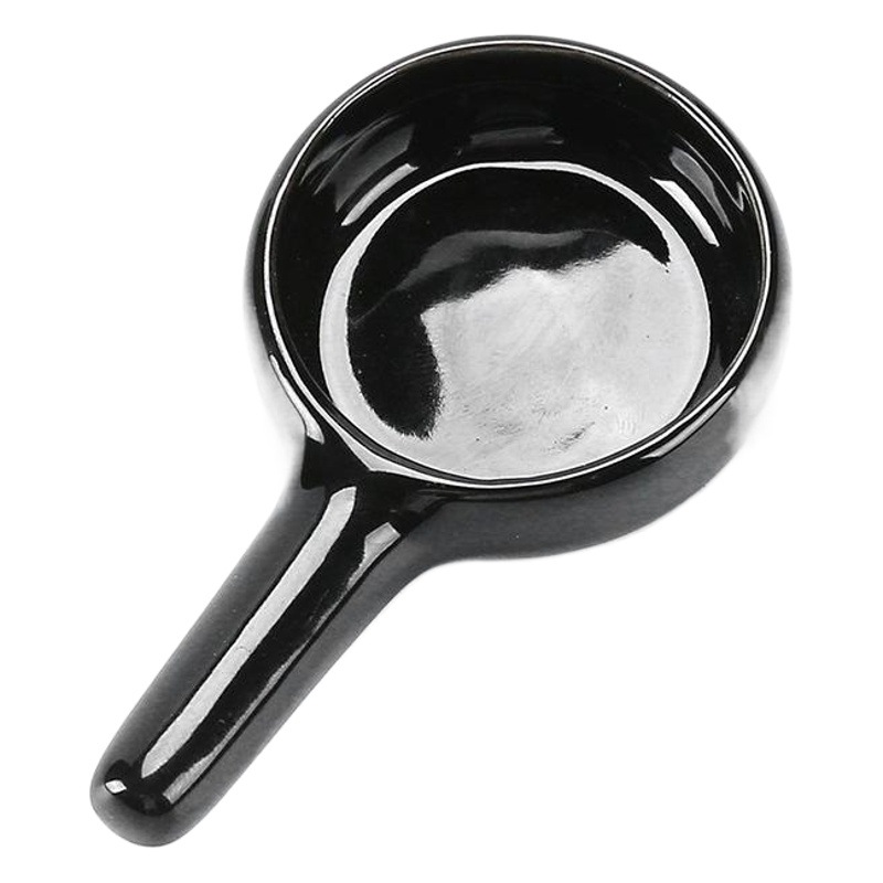 Yijian artesano vela aromaterapia estufa titular de la vela estufa de aromaterapia accesorios pequeños vela blanco y negro pequeño titular de cerámica