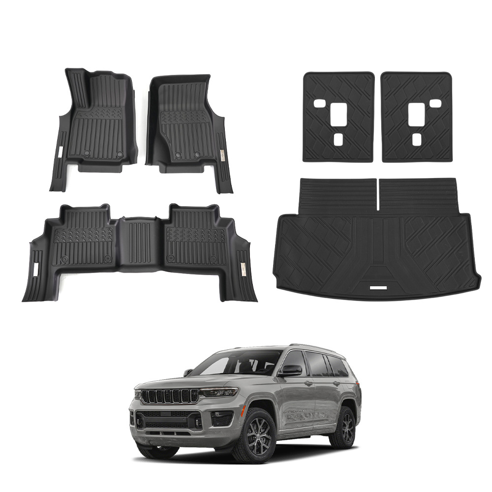 Alfombrillas para Jeep Grand Cherokee, Alfombrillas Especiales de Cobertura Total de TPE Impermeables