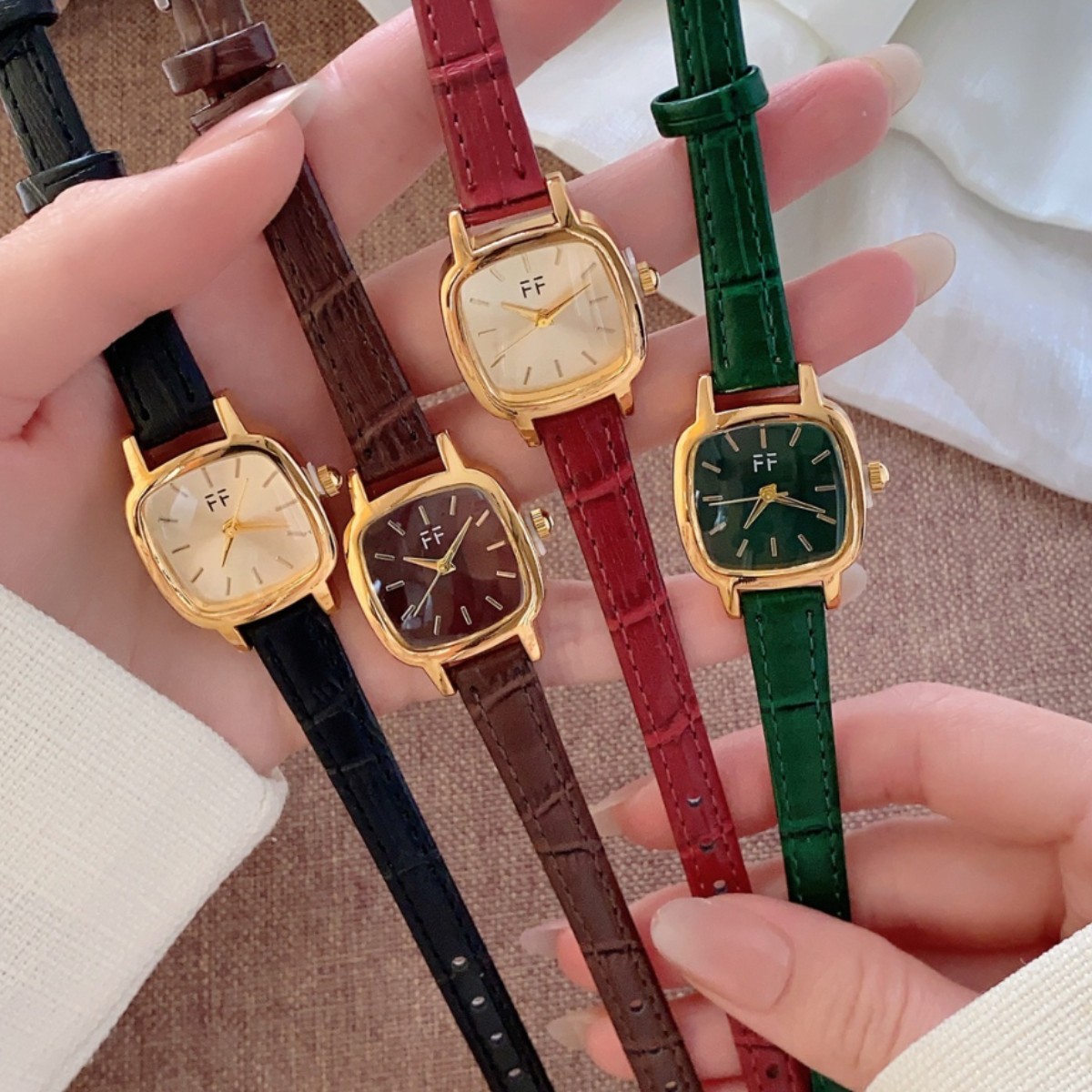 fresh square quartz watch