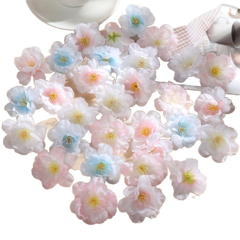 J シミュレーション桜の花 DIY 小牡丹造花 ヘアアクセサリー ヘアバンド ヘアピン 材料 衣装用ギフトボックス付き|undefined