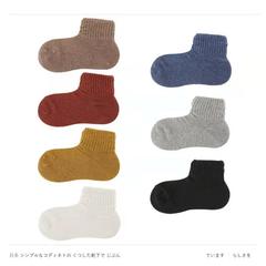 無印襪子大後跟良品女襪春秋季短筒黑色純色日系直角大後跟襪精梳