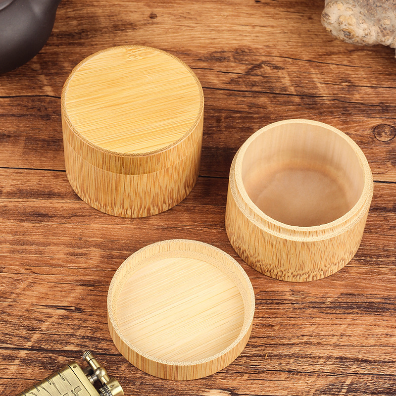 竹製タバコ缶旅行ポータブルタバコ筒密封タバコ包装箱竹節タバコ箱男性タバコ器具|undefined