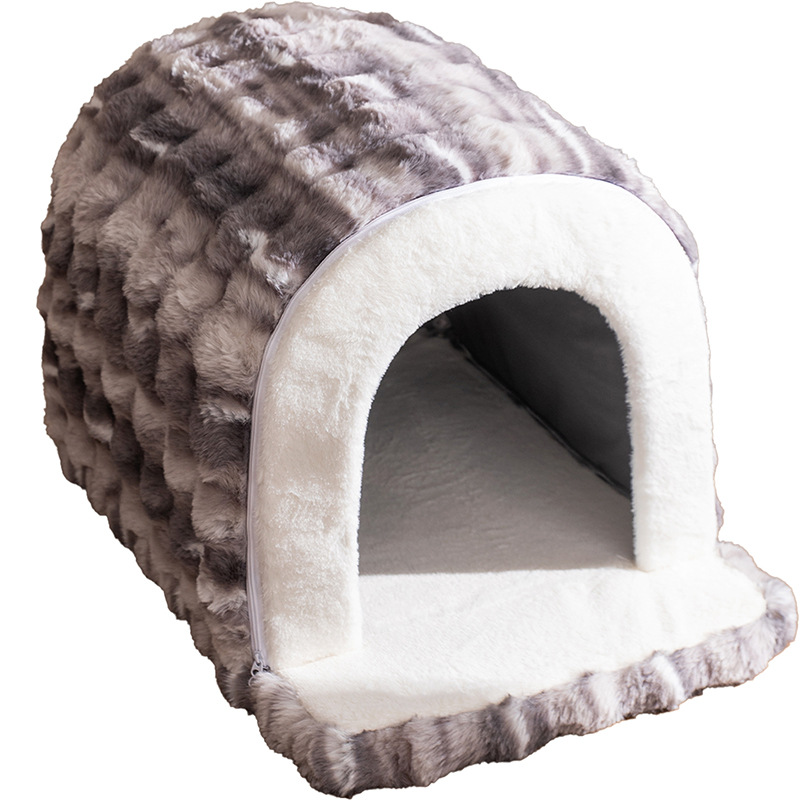 Otoño y invierno nuevo estilo simple de cama de leche de cama caliente a prueba de viento perros
