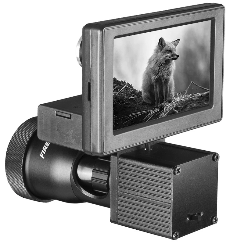 Инфракрасный телескоп ночного видения Полностью черный встроенный ПЗС-комплект для слабого освещения Прицельный цифровой ночного видения нетермическое изображение 4,3 дюйма типа N