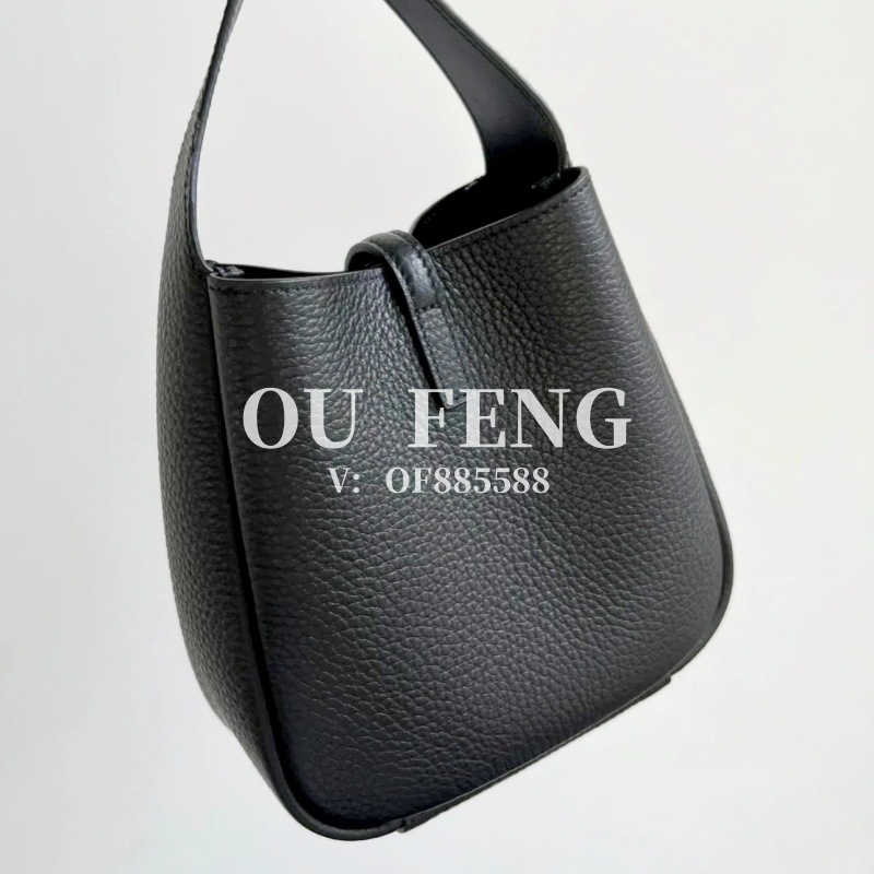 Original Yangshulin Hobo Bucket Bag Large Capacity Genuine Leather LE57 Handbag Small Suede Shoulder Underarm Bag for Women - Thumbnail 2