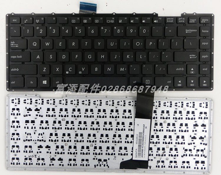 For ASUS X450V K450V A450C X452E X450L R409 keyboard Y481C Y481L