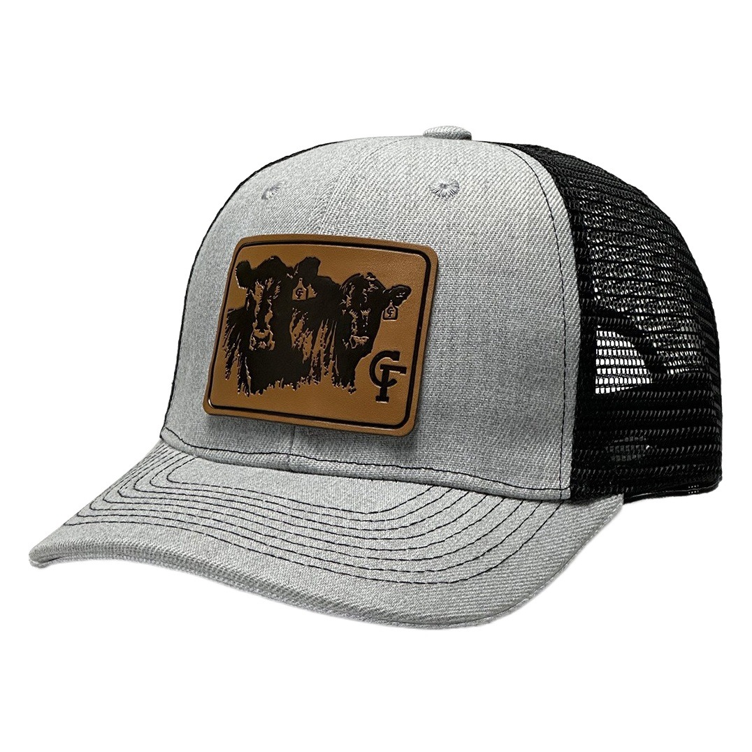 Cruz-frontera granja Toro bordado béisbol sombrero de malla, estilo rústico moda deportes al aire libre accesorios adecuados para al aire libre